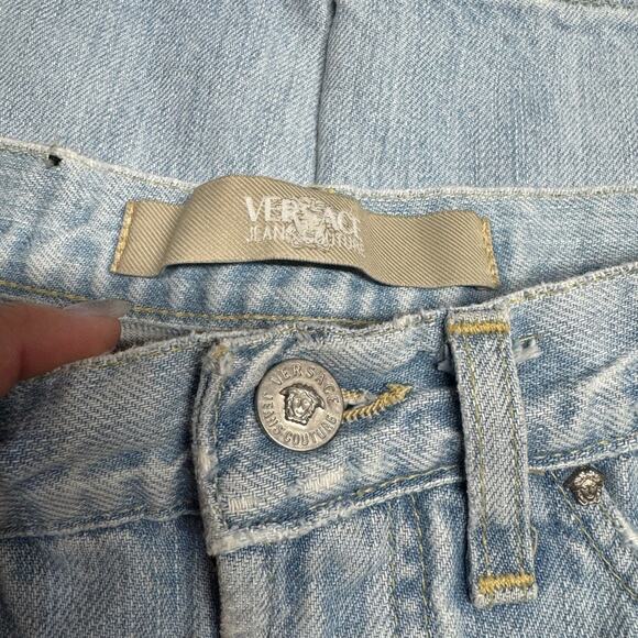 Versace Jeans Couture Light Wash Bootcut Denim size 28- excellent condition! - Picture 3 of 9